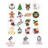 256Ct Christmas Tattoos Party Favors for Kids - Xmas Holiday Goodie Gift Bags Stocking Stuffers Supplies
