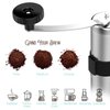 Kitcoff Manual Coffee Grinder - Hand Beans Mill with 18-Click Settings, Stainless Steel Body with Ceramic Burr & Ergonomic Grip, Removable Hand Crank - Includes Cleaning Brush, Travel & Storage Pouch