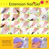 UR SUGAR Neon Poly Extension Gel Nail Polish Set, 6 Colors Hot Pink Neon Green Yellow Orange Bright Colors Spring Summer Poly Nail Gel Polish Kit Long Lasting Soak Off Gel Polish Gift Box for Women