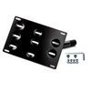 Xotic Tech Tow Hook License Plate Screw On Mount Bracket Compatible with Jaguar XF 2009-up, XE 2017-up (Black)