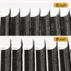 Y Lashes Extensions YY Lash Extensions C Curl 0.07mm 8-15mm Mix Tray Y Shape 4D Volume Premade Fan Lashes Matte Black Easy Fans Lashes Professional Use YY Lash (YY-0.07-C, 8-15mm Mix)