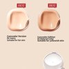 BLUE LOVE Cushion Liquid Foundation BB Cream, Lightweight Makeup BB Cream Long Lasting Concealer, CC Cream Tinted Moisturize Foundation for Face Makeup and Mature Skin (Natural)