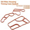 Ensun Engine Oil Filter Housing + Timing Case Gasket Replacement for Mercedes-Benz W203 W204 W221 2721840280, 2721840080
