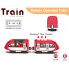 Motorized Locomotive Train for Wooden Track, Battery Operated Train Toys for Toddlers, Magnetic Train Set Compatible with Thomas, Brio, Chuggington, Electric Train for Kids Age 3 and Up
