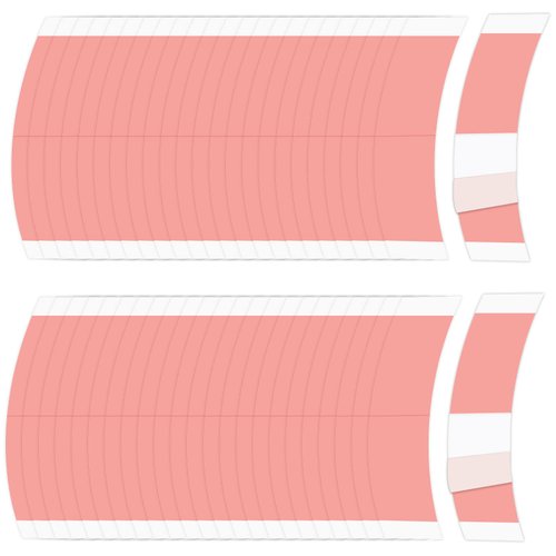 SAJOO 48 PCS Lace Front Wig Tape Adhesive Tape Double-Sided Waterproof Lace Wigs Wig Tapes Waterproof Lace Tape C-Shaped Wig Tape Hair Wig Tape for Wigs Toupees Hair Extension and Hair Pieces (Pink)
