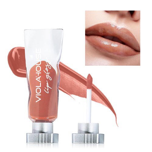 VIOLA HOUSE Lip Gloss, Lip Stains Lip Tint Stain, Clear Lip Gloss, Non Stick Lip Makeup.4ML/0.13Fl.Oz(3 love language)