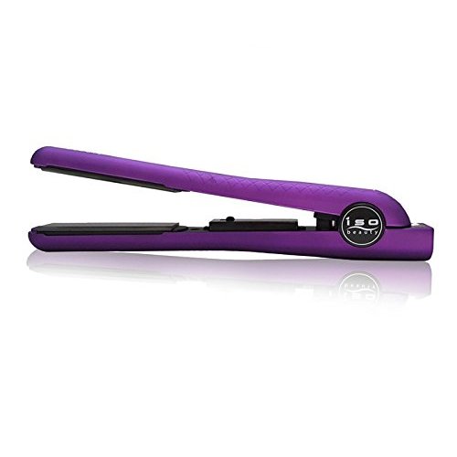 Iso Beauty Diamond Collection Super Spectrum Pro Hair Straightener Flat Iron W/ 1.25 Inch Ceramic and adjustable temperature control of 180-450°F (Purple)