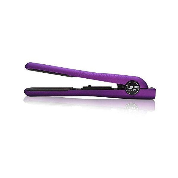 Iso Beauty Diamond Collection Super Spectrum Pro Hair Straightener Flat Iron W/ 1.25 Inch Ceramic and adjustable temperature control of 180-450°F (Purple)