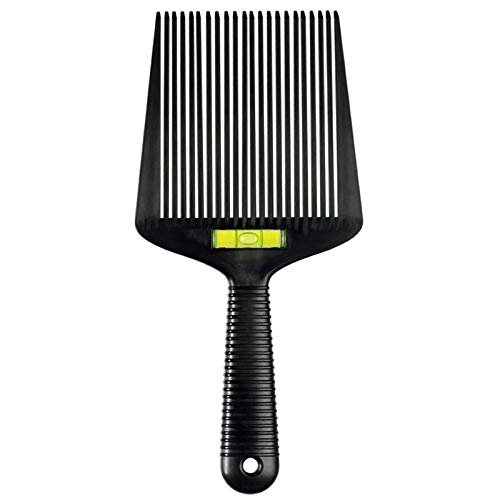 Common Wealth Barber Flat Top Guide Comb With Liquid Bubble Level Flattopper Flattop Black