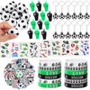 Aoriher 108 Pcs Soccer Party Favors Set Soccer Party Themed Goodie Bag Fillers Mini Soccer Balls Whistle Silicone Bracelet Tattoo Sticker Temporary Keychain for Sport Party Supplies