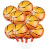 10pcs Basketball Balloons 18inch Basketball Birthday Decorations Aluminum Foil Sports Mylar Balloons Basketball Party Decorations Basketball Birthday Party Supplies