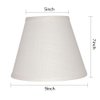 TOOTOO STAR Barrel White Small Lamp Shade for Table Lamps Replacement, 5x9x7 Inch,Fabric Cloth, Spider Model (white)