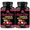Angry Supplements Apple Cider Vinegar + Beet Root Powder Capsules, Pure ACV Beetroot 1000mg per Serving, Nitric Oxide Booster & Digestive Health for Men and Women 60ct, 2 Pack (120ct Total)