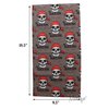 Motique Accessories 3 Pack Skull Designs Biker Tube Bandana Neck Gaiter - The Black Side