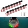 RVZONE Boat Navigation Lights, Navigation Lights for Boats Led, Boat Lights for Night Fishing, Boat Red and Green Bow Lights, Deck Lights for Marine, Yacht, Kayak, Bass Boat, Pontoon Boat