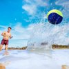 Guard Glasses Water Skipping Ball Summer Beach Ball 2-Pack Water Bouncing Balls Grip Ball for Beach Swimming Pool River Lake, Red