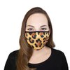 Saris and Things Leopard Print Reusable Face Mask Washable Face Cover for Women, Teens - 2 Layers Soft Luxurious Stretch Fabric Snug Fit