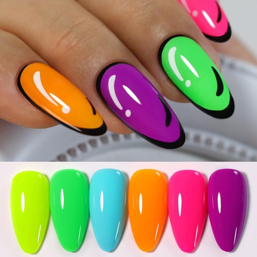 Double Rhythm Jelly Sheer Gel Nail Polish Set of 6 Colors Baby Light Pastel Milky Nail Polish Sta...