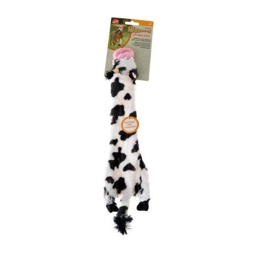 MINI SKINNEEEZ CRINKLER COW DOG TOY
