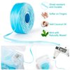 Coconut-Oil Infused Woven Dental Floss,Deep Clean Natural Vegetable Waxed Floss,Extra Wide Cleaning and Slides Smoothly & Easily,PFAS Free | Mint Flavored(33 Yds x 1 Unit)