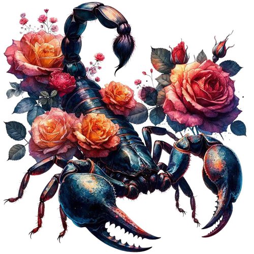 Dopetattoo Temporary Tattoo Scorpion for Men and Women Scorpion Scorpion Fake Tattoos for Neck Arm 6 sheets