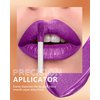 MAKI YIKA Purple Lipstick for Women Metallic Lipsticks Glitter Long Lasting Lipstick No Smudge No Transfer Liquid Lip Gloss (BR18 Amethyst)