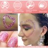Go Ho Pink Body Glitter Gel,Singer Concerts Pink Face Glitter Makeup,Holographic Chunky Sequins Glitter for Lip/Hair/Nails,Music Gift for Disco Outfit Woman,Festival Rave Accessories,Pink Glitter