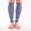 Doc Miller Premium Calf Compression Sleeve 1 Pair 20-30mmHg Graduated Support for Sports Running Circulation Recovery Shin Splints Varicose Veins (Ylw.Blue, S)
