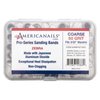 Americanails Pro-Series Zebra, Coarse 80 Grit, Professional Sanding Bands for Acrylic Nail File Drill, E-File Sanding Drill Bit Piece Set, Nail Polishing and Filing Tools - 100 Count