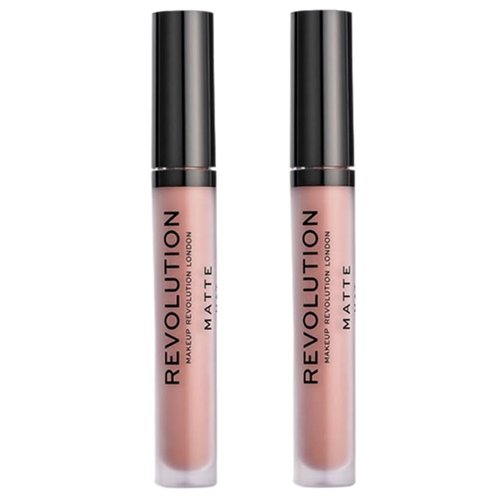 Pack of Makeup Revolution Beauty Revolution Matte Lip Gloss, Chauffeur 110