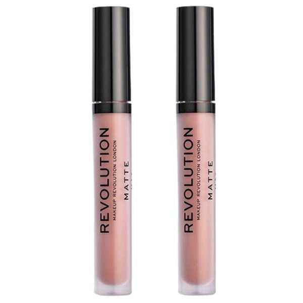 Pack of Makeup Revolution Beauty Revolution Matte Lip Gloss, Chauffeur 110