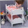 UPKOCH Doll Bunk Bed Mini House Furniture Miniature Furniture Mini Furniture Models Doll House Bunk Bed Toy Mini Bunk Bed Model Mini House Accessory Doll House Decoration Bed Miniatures