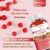 GREENPEOPLE Magnesium Glycinate Gummies 400mg - Sugar Free Magnesium Potassium Supplement with Magnesium Malate, Vitamin D, B6, and CoQ10 for Calm Support & Sleep for Adults - Raspberry Gummies