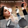 Tenalleys Mini Round Folding Mirror Portable Pocket Mirror Makeup Mirror for Purse Travel Makeup Mirror for Women Girls Daily Use (20 Pcs Black)