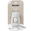 NEW Moodie Teddy Bear Diaper Bag Dispenser | Diaper Bag on the Go Dispenser w/Silicon Strap |15 UNSCENTED Diaper Disposal Bags per Roll | Diaper bag essential items (CLOUDY GREY)