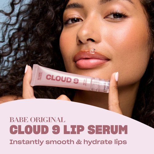 BABE ORIGINAL Cloud 9 Peptide Lip Serum | Daily Lip Treatment with Cloudberry Oil, Mushroom Extracts, Hyaluronic Acid for Dryness & Fine Lines | Smoothing & Hydrating Lip Moisturizer | Vegan Lip Care