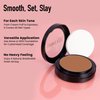 Frankie Rose Cosmetics Powder Foundation – Full Coverage Face Powder For Pores & Imperfections, Evens Out Skin Tone & Shine-Control | 58 Grams (Bronze)