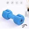 PawfectPals Indestructible Dumbbell Dog Chew Toy for Aggressive chewers, Interactive Puzzle Toy, Food Dispenser Feeder, Natural Rubber Bite Resistant for Teeth Dental Cleaning-Insert Treats (Blue)