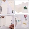CEE Hair Clip Display Cards Organizer, 150 Pcs White Paper Cardboard Cards & Self-Seal Bags Set for Selling, Storing, Displaying Hair Bow, Barrettes, Jewelry