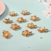 10PCS Small Flower Hair Clips Gold Crystal Hair Barrettes Alligator Hair Clips Floral Headpiece Rhinestone Floral Hair Accessories for Girls Women for Party Prom Birthday