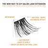 VLuxe Extended False Eyelashes Faux Mink Featherlight Reusable Artificial Eyelashes Multipack Lash Clusters