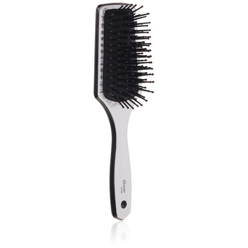 Diane Small Silver Cushion Paddle Brush, 7 Row, 12Count