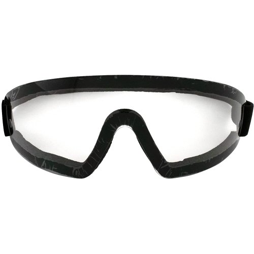 Birdz Eyewear Wing Watersports, Skydiving & Motorcycle Safety Goggles Padded Black Frame w/Clear Smoke Yellow Lenses