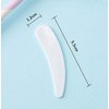 DNHCLL 100PCS Mixed Colors Disposable Mini Curved Cosmetic Spatula Scoop Makeup Mask Spatula Plastic Spoon,Small Makeup Scoop for Mixing and Sampling