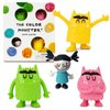 Color Monster & Nuna 4 Piece Figurine Set - Emotional Learning Toys for Boys, Girls, and Kids Ages 3+