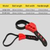 2PCS Oil Filter Wrench Set, Car Rubber Strap Wrenches, Adjustable Rubber Strap Wrench, 6In+ 8In Automotive Multifunctional Belt Wrench Fit Mechanics Plumbers