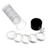 Black Lid Capsule Tube & 20 A22 Direct Fit Coin Holders for 1/4oz Gold Eagles