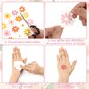 280pcs Spring Daisy Temporary Tattoos Stickers Hippie Theme Tattoo Stickers Waterproof Boho Groovy Face Body Sticker for Adults and Kids Cute Cartoon Printing Groovy Theme Spring Flower Party Supplies