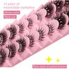 10 Pairs Wispy Lashes Pearl False Eyelashes Fluffy Natural Look False Eyelashes Thick Soft Curly Lash Extensions - Easy Application-Bling