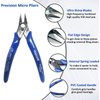 YEGEOOE Small Wire Cutters, 10PACK Precision Diagonal Cutting Pliers Side Cutter, Nippers, Micro Flush Cutters, Shear Cutters, Wire Snips